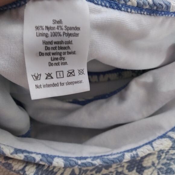 Janie and Jack Blue Floral Ruffle 2 Piece Swim Suit Size 12 - 18 M - Picture 5 of 11